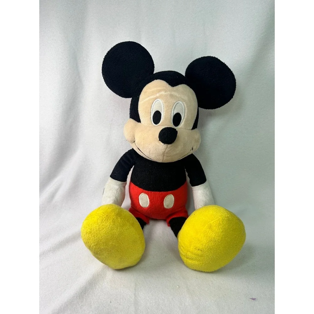 Disney Mickey‎ Mouse Plush Stuffed Animal Just Play Classic Red Shorts 15 Inch